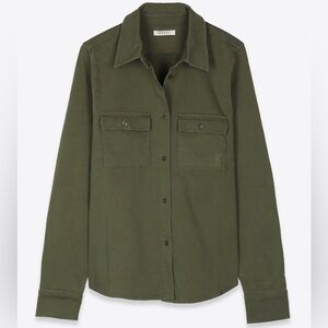 Ragdoll Olive Green Lightweight Shirt Jacket